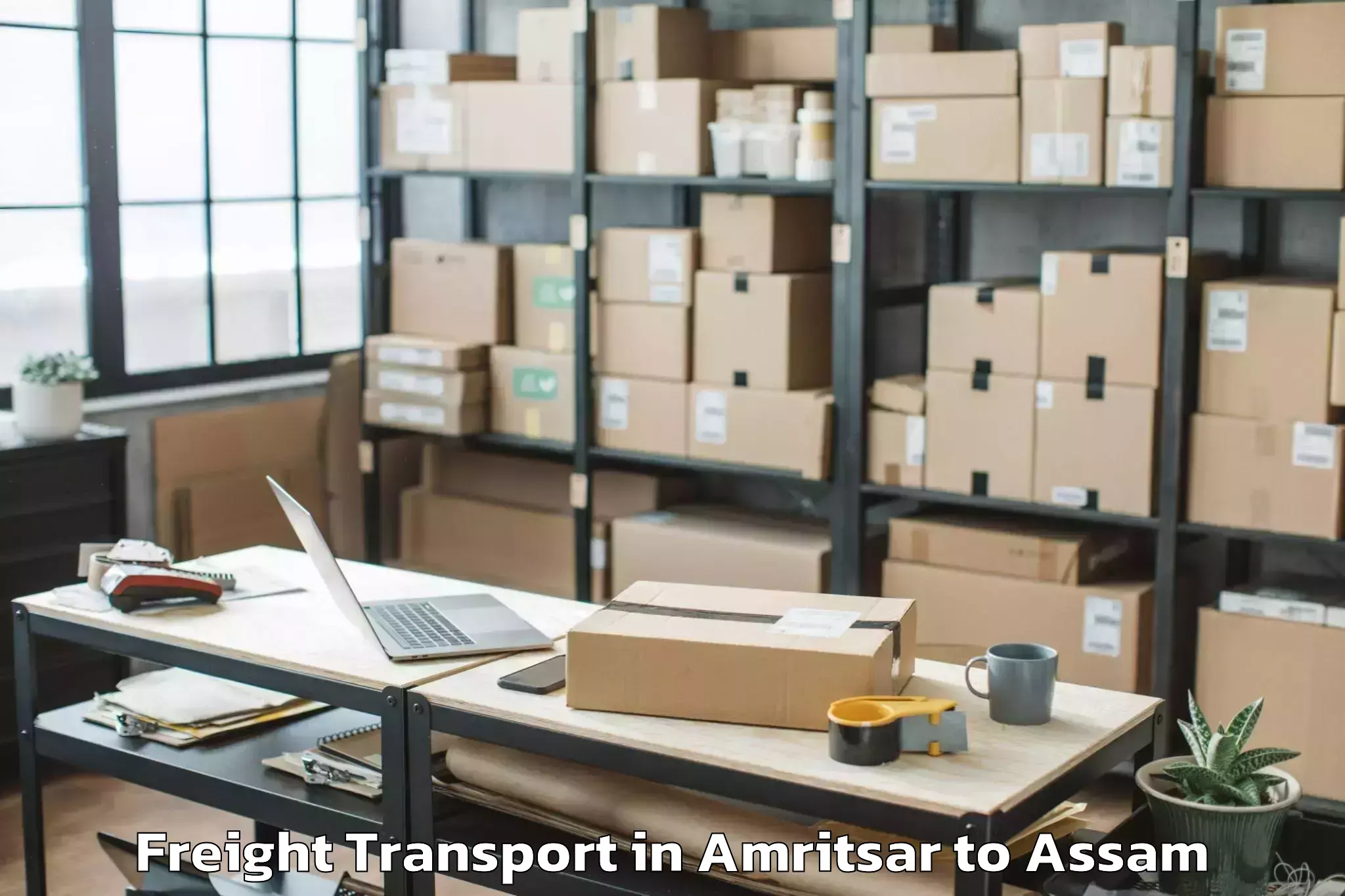 Trusted Amritsar to Guwahati Freight Transport